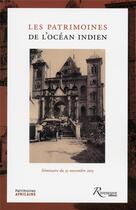 Couverture du livre « Les patrimoines de l'océan indien » de  aux éditions Riveneuve