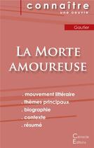 Couverture du livre « Fiche de lecture la morte amoureuse, de Théophile Gautier ; (analyse littéraire de référence et résumé complet) » de  aux éditions Editions Du Cenacle