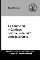 Couverture du livre « La genese du 