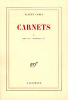 Couverture du livre « Carnets t.2 » de Albert Camus aux éditions Gallimard
