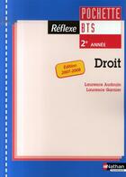 Couverture du livre « Droit ; bts 2e année ; élève (édition 2007-2008) » de Audouin/Garnier aux éditions Nathan