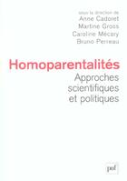 Couverture du livre « Homoparentalites ; approches scientifiques et politiques » de Martine Gross et Caroline Mecary et Annne Cadoret et Bruno Perreau aux éditions Puf