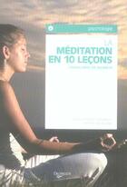 Couverture du livre « Meditation en 10 lecons poche » de Groc De Salmiech aux éditions De Vecchi