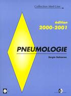 Couverture du livre « Pneumologie 2000-2001/pneumologie/modules du nouveau programme 2002-2003 » de Salmeron aux éditions Estem