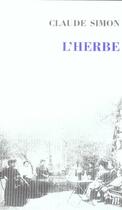 Couverture du livre « L'herbe » de Claude Simon aux éditions Minuit