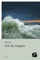 Couverture du livre « Avis de tempête » de Lysistrata aux éditions Editions Du Panthéon
