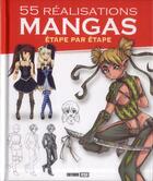 Couverture du livre « 55 réalisations mangas étape par étape » de  aux éditions Editions Esi