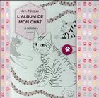 Couverture du livre « Art-thérapie ; l'album de mon chat à colorier » de Cathy Delanssay aux éditions Hachette Pratique