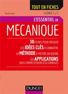 Couverture du livre « Mécanique BTS ; l'essentiel en fiches » de Pascal Lussiez aux éditions Dunod