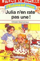 Couverture du livre « Julia N'En Rate Pas Une » de Desmoinaux Christel aux éditions Fleurus