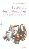 Couverture du livre « Boulevard des philosophes » de Gilbert Legrand aux éditions Milan