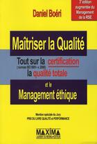 Couverture du livre « Maîtriser la qualité » de Daniel Boeri aux éditions Maxima