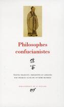 Couverture du livre « Philosophes confucianistes » de  aux éditions Gallimard