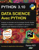 Couverture du livre « Data science avec Python » de Patrice Rey aux éditions Books On Demand