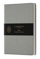 Couverture du livre « Agenda semainier vertical grand format harris gris » de Castelli aux éditions Castelli Milano