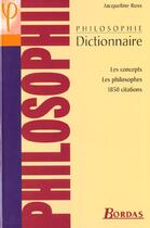 Couverture du livre « Russ/Dict.De Philosophie » de  aux éditions Bordas