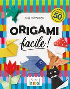 Couverture du livre « L'origami facile » de Alice Hornecke aux éditions De Saxe