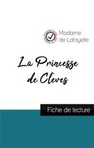 Couverture du livre « La princesse de Clèves de Madame de La Fayette (fiche de lecture et analyse complète de l'oeuvre) » de  aux éditions Comprendre La Litterature