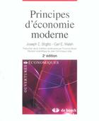 Couverture du livre « Principes d'economie moderne (2e édition) » de Stiglitz aux éditions De Boeck