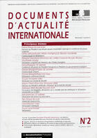 Couverture du livre « Documents d'actualite internationale t.26 » de Documents D'Actualite Internationale aux éditions Documentation Francaise