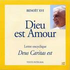 Couverture du livre « Dieu Est Amour - Deus Caritas Est  (Cd Audio) » de Benoit Xvi aux éditions Ns Video