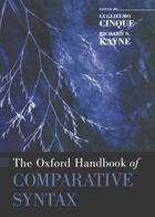 Couverture du livre « The Oxford Handbook of Comparative Syntax » de Guglielmo Cinque aux éditions Oxford University Press Usa