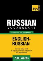Couverture du livre « Russian Vocabulary for English Speakers - 7000 Words » de Andrey Taranov aux éditions T&p Books