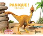 Couverture du livre « Panique ! l'oviraptor » de Jeanne Willis et Peter Curtis aux éditions Larousse