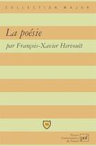 Couverture du livre « La poésie » de Francois-Xavier Hervouet aux éditions Belin Education