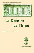 Couverture du livre « La doctrine de l'islam » de Bernard Carra De Vaux aux éditions Beauchesne
