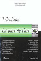 Couverture du livre « Television : la part de l'art - vol16 » de  aux éditions L'harmattan