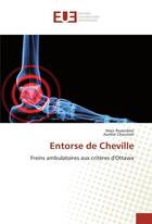 Couverture du livre « Entorse de cheville » de Rozenblat Marc aux éditions Editions Universitaires Europeennes