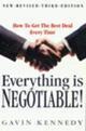 Couverture du livre « Everything Is Negotiable » de Kennedy Gavin aux éditions Random House Digital