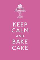 Couverture du livre « Keep Calm and Bake Cake » de Tbc Author Name aux éditions Editions Racine