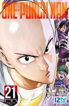 Couverture du livre « One-Punch Man Tome 21 : en un éclair » de Yusuke Murata et One aux éditions 12-21