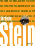 Couverture du livre « Gertrude Stein » de Christophe Marchand-Kiss aux éditions Textuel