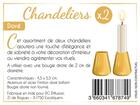 Couverture du livre « Chandeliers metal mini - dore brillant (assortiment de 2) » de  aux éditions Dg-exodif