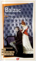 Couverture du livre « Ferragus ; la fille aux yeux d'or » de Honoré De Balzac aux éditions Flammarion