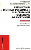 Couverture du livre « Dignitas personae » de Urbe Condita aux éditions Cerf