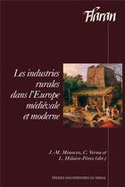 Couverture du livre « Industries rurales dans l'europe medievale etmoderne » de Minovez/Perez aux éditions Pu Du Midi