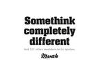 Couverture du livre « Somethink completely different » de Mwah aux éditions Bis Publishers