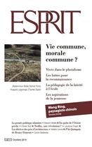 Couverture du livre « Esprit ; octobre 2014 ; vie commune, morale commune » de Revue Esprit aux éditions Revue Esprit