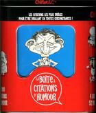 Couverture du livre « La boite à citations d'humour » de  aux éditions Chiflet