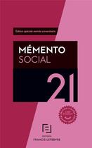 Couverture du livre « Mémento social étudiants » de  aux éditions Lefebvre