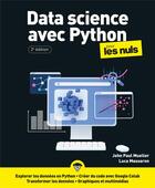 Couverture du livre « Data science avec Python pour les nuls (2e édition) » de John Paul Mueller et Luca Massaron aux éditions Pour Les Nuls