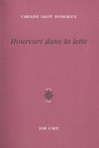 Couverture du livre « Hourvari dans la lette » de Sagot Duvauroux C. aux éditions Corti