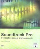 Couverture du livre « Soundtrack pro conception sonore professionnelle » de Mary Plummer aux éditions Pearson