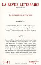 Couverture du livre « La revue litteraire t.41 » de  aux éditions Leo Scheer