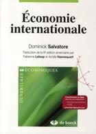 Couverture du livre « Économie internationale » de Achille Hannequart aux éditions De Boeck Superieur