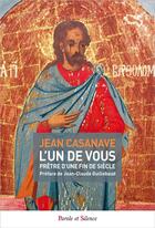 Couverture du livre « L'un de vous » de Jean Casanave aux éditions Parole Et Silence